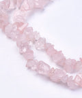 Natural Rose Quartz Bead Chips, Misty Rose ​​Natural Rose Quartz Stone Bead Strands, Chip, MistyRose 