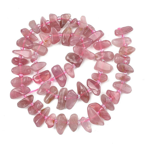 Natural Rose Quartz Chip Bead Strands with Seed Beads Natural Rose Quartz Chip Bead Strands with Seed Beads | Cyprus