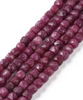 Natural Ruby Cube Beads Strand – 4.5mm Faceted Gemstone Beads for Jewelry Making Natural Ruby Cube Beads Strand – 4.5mm Faceted Gemstone Beads for Jewelry Making