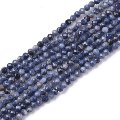 Natural Sapphire Faceted Round Bead Strands – 2mm Natural Sapphire Faceted Round Bead Strands – 2mm | Cyprus