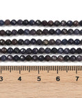 Natural Sapphire Round Faceted Beads Strand – 3.5mm Natural Sapphire Round Faceted Beads 3.5mm