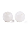 NATURAL WHITE JADE 10MM Natural Semi-Precious Beads, Large Hole Beads, Rondelle Natural Semi-Precious Beads, Large Hole Beads, Rondelle