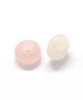 ROSE QUARTZ Natural Semi-Precious European Large Hole Beads 13-14mm Natural Semi-Precious European Large Hole Beads – Gemstone Charm Beads for Pandora-Style Bracelets & Jewelry Making