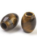 NATURAL TIGER EYE Natural Semi Precious European Large Hole Beads, Barrel, 15~17mm Natural Semi Precious European Large Hole Beads, Barrel, 15~17mm