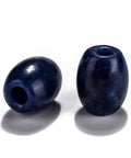 NATURAL SODALITE Natural Semi Precious European Large Hole Beads, Barrel, 15~17mm Natural Semi Precious European Large Hole Beads, Barrel, 15~17mm