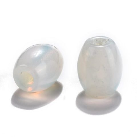 NATURAL OPALITE Natural Semi Precious European Large Hole Beads, Barrel, 15~17mm Natural Semi Precious European Large Hole Beads, Barrel, 15~17mm
