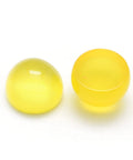 YELLOW AGATE DYED Natural Semi-precious Gemstone Cabochon Flatbacks , Half Round, 4mm Natural Semi-precious Gemstone Cabochon Flatbacks , Half Round, 4mm