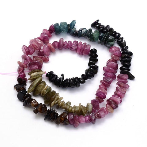 Natural Tourmaline Chip Beads Strand – 5~8mm Natural Tourmaline Chip Beads Strand – 5~8mm