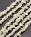 Natural White Mother of Pearl Shell Chip Beads – Irregular Shell Shards Strand Natural White Mother of Pearl Shell Chip Beads – Irregular Shell Shards Strand