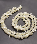 Natural White Mother of Pearl Shell Chip Beads – Irregular Shell Shards Strand Natural White Mother of Pearl Shell Chip Beads – Irregular Shell Shards Strand