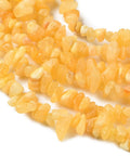 Natural Yellow Jade Chip Beads Strand – 80cm, 1mm Hole Natural Yellow Jade Chip Beads Strand 80cm | BalzarCrafts