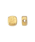 24KT GOLD PLATED New Year 2027 Slider Charm with “27” – 8 × 8mm New Year 2027 Slider Charm with “27” – 8 × 8mm