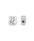 SILVER ANTIQUE New Year 2027 Slider Charm with “27” – 8 × 8mm New Year 2027 Slider Charm with “27” – 8 × 8mm