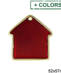 New Years Lucky Alloy House Charm with Enamel, 52x57mm New Years Lucky Alloy House Charm with Enamel, 52x57mm
