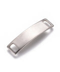 Non-Tarnish 201 Stainless Steel Links Connectors, Engravable Blank Tags Non-Tarnish 201 Stainless Steel Links Connectors, Engravable Blank Tags