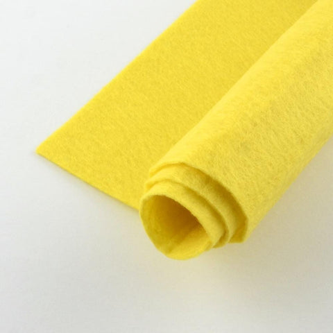 YELLOW Non Woven Fabric Embroidery Felt, Square, 300x300mm, 1mm thick Non Woven Embroidery Felt Sheets 300x300mm | Cyprus