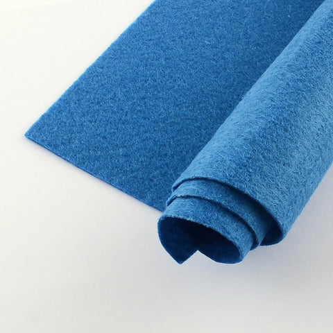 DODGER BLUE Non Woven Fabric Embroidery Felt, Square, 300x300mm, 1mm thick Non Woven Embroidery Felt Sheets 300x300mm | Cyprus