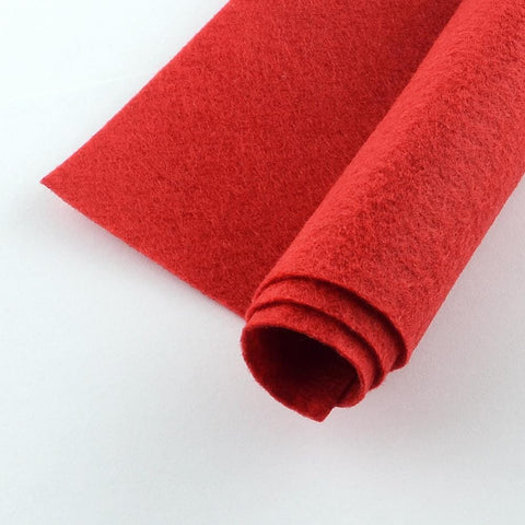 CRIMSON Non Woven Fabric Embroidery Felt, Square, 300x300mm, 1mm thick Non Woven Embroidery Felt Sheets 300x300mm | Cyprus