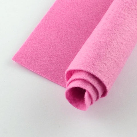 HOT PINK Non Woven Fabric Embroidery Felt, Square, 300x300mm, 1mm thick Non Woven Fabric Embroidery Felt, Square, 300x300mm, 1mm thick