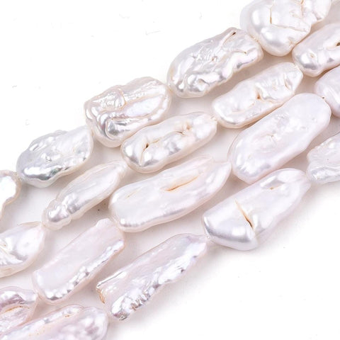 Nuggets Natural Baroque Pearl Keshi Pearl Beads, Cultured Freshwater Pearl Nuggets Natural Baroque Pearl Keshi Pearl Beads, Cultured Freshwater Pearl