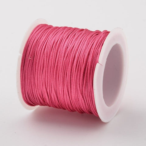 PALE VIOLET RED Nylon Thread Cord, 0.8-1mm Nylon Thread Cord, 0.8-1mm