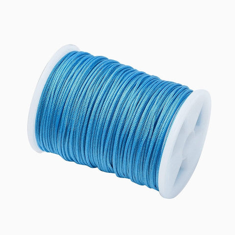 SKY BLUE Nylon Thread Cord, Braided Cord, 0.8mm Nylon Thread Cord, Braided Cord, 0.8mm