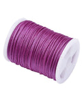 MEDIUM VIOLET RED Nylon Thread Cord, Braided Cord, 0.8mm Nylon Thread Cord, Braided Cord, 0.8mm