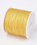 YELLOW/GOLD Nylon woven Thread, 0.8mm (45m/roll) Nylon woven Thread, 0.8mm (45m/roll)