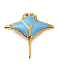Ocean 304 Stainless Steel Enamel Manta Ray Pendants, Golden Sea Life Charms, 25x24mm Ocean 304 Stainless Steel Enamel Manta Ray Pendants, Golden Sea Life Charms, 25x24mm