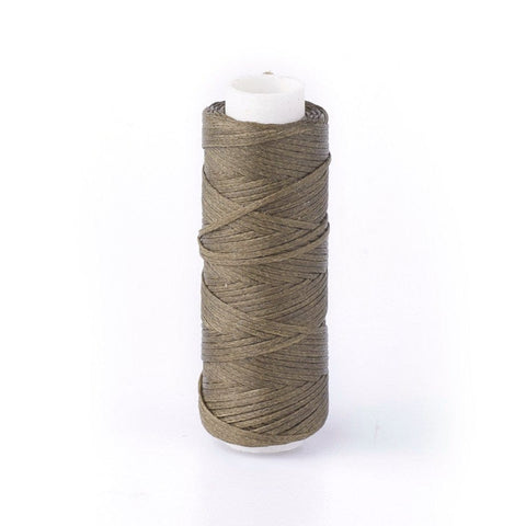 OLIVE Waxed Polyester Cord, Micro Macrame Cord 0.8MM Waxed Polyester Cord, Micro Macrame Cord 0.8MM