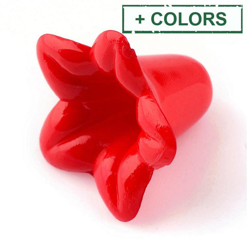 Opaque Acrylic Beads, Trumpet Flower Beads, Flower, Size: about 17mm long Opaque Acrylic Beads, Trumpet Flower Beads, Flower, Size: about 17mm long