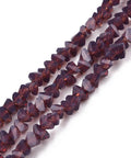 OLD ROSE Opaque Solid Color Glass Beads, Faceted Triangle, 3x2x2mm Opaque Solid Color Glass Beads, Faceted Triangle, 3x2x2mm