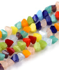 MIX COLORS Opaque Solid Color Glass Beads, Faceted Triangle, 3x2x2mm Opaque Solid Color Glass Beads, Faceted Triangle, 3x2x2mm