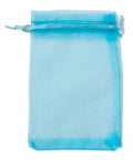 Organza Gift Bags with Drawstring, Deep Sky Blue, 15x10cm Organza Gift Bags with Drawstring, Deep Sky Blue, 15x10cm