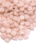 PALE PINK Ottoman 8mm Recycled Sintered Glass Mosaic Tiles Ottoman 8mm Recycled Glass Mosaic Tiles