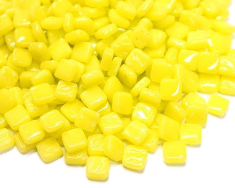 ACID YELLOW Ottoman 8mm Recycled Sintered Glass Mosaic Tiles Ottoman 8mm Recycled Glass Mosaic Tiles