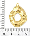 Oval Flower Pendant  – 18K Gold PVD Stainless Steel Charm 34.5mm Oval Flower Pendant  – 18K Gold PVD Stainless Steel Charm 34.5mm | Cyprus