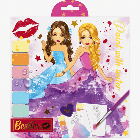 Paint with Water Set – 20 x 20 cm, 8 Sheets & 1 Brush Paint with Water Set – 20 x 20 cm, 8 Sheets & 1 Brush