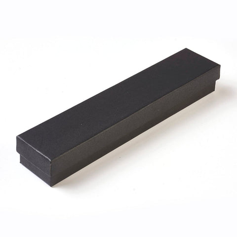 Paper Cardboard Jewelry Boxes, Necklace Box, Rectangle, Black Paper Cardboard Jewelry Boxes, Necklace Box, Rectangle, Black