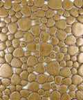 GOLDEN ROCK Pebble-Shaped Porcelain Mosaic Tiles on Mesh – 30x30cm Sheet Pebble Porcelain Mosaic Tiles on Mesh 30x30cm | Indoor & Outdoor