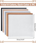 Plain Cotton Fabric Squares for Patchwork – Mixed Colours, 8pcs Set Plain Cotton Fabric Squares for Patchwork – Mixed Colours, 8pcs Set