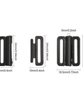 Plastic Bikini Clips, Snap Closure, Black Plastic Bikini Clips, Snap Closure, Black