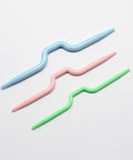 Plastic Cable Stitch Knitting Needles, Crooked Needle Twist Curved Crochet Hook Hand Knit Knitting Needles Plastic Cable Stitch Knitting Needles, Crooked Needle Twist Curved Crochet Hook Hand Knit Knitting Needles
