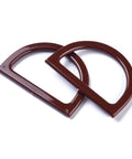 BROWN Plastic D Shape Purse Handles, 85x120x8mm Plastic D Shape Purse Handles, 85x120x8mm