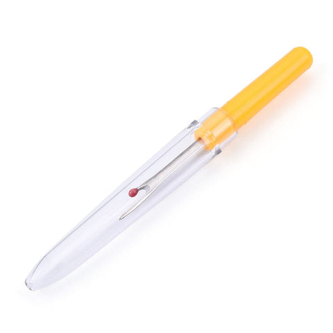 Plastic Handle Iron Seam Rippers, Platinum Metal Color, Yellow Size: about 89mm long Plastic Handle Iron Seam Rippers, Platinum Metal Color, Yellow Size: about 89mm long