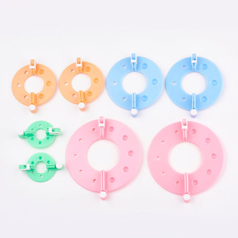 Plastic Knitting Loom for Making Pom Pom, Including Instruction, Pom Pom Maker Sets Plastic Knitting Loom for Making Pom Pom, Including Instruction, Pom Pom Maker Sets