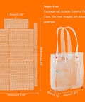 Plastic Mesh Bag Frame – For Tote Rectangle Bag, White, 564×342×1.5mm Plastic Mesh Bag Frame – For Tote Rectangle Bag, White, 564×342×1.5mm