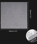Plastic Mesh Canvas Sheets for Embroidery & Yarn Crafts – White, 300×300×2 mm Plastic Mesh Canvas Sheets for Embroidery & Yarn Crafts – White, 300×300×2 mm