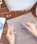 Plastic Mesh Canvas Sheets for Embroidery & Yarn Crafts – White, 300×300×2 mm Plastic Mesh Canvas Sheets for Embroidery & Yarn Crafts – White, 300×300×2 mm
