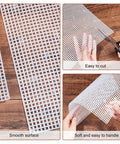 Plastic Mesh Canvas Sheets for Embroidery & Yarn Crafts – White, 300×300×2 mm Plastic Mesh Canvas Sheets for Embroidery & Yarn Crafts – White, 300×300×2 mm